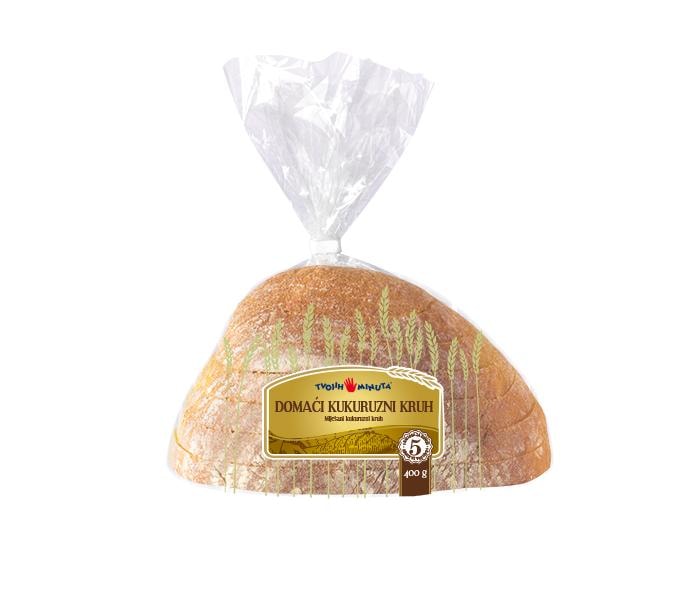 Domaći kukuruzni miješani kruh 500 g