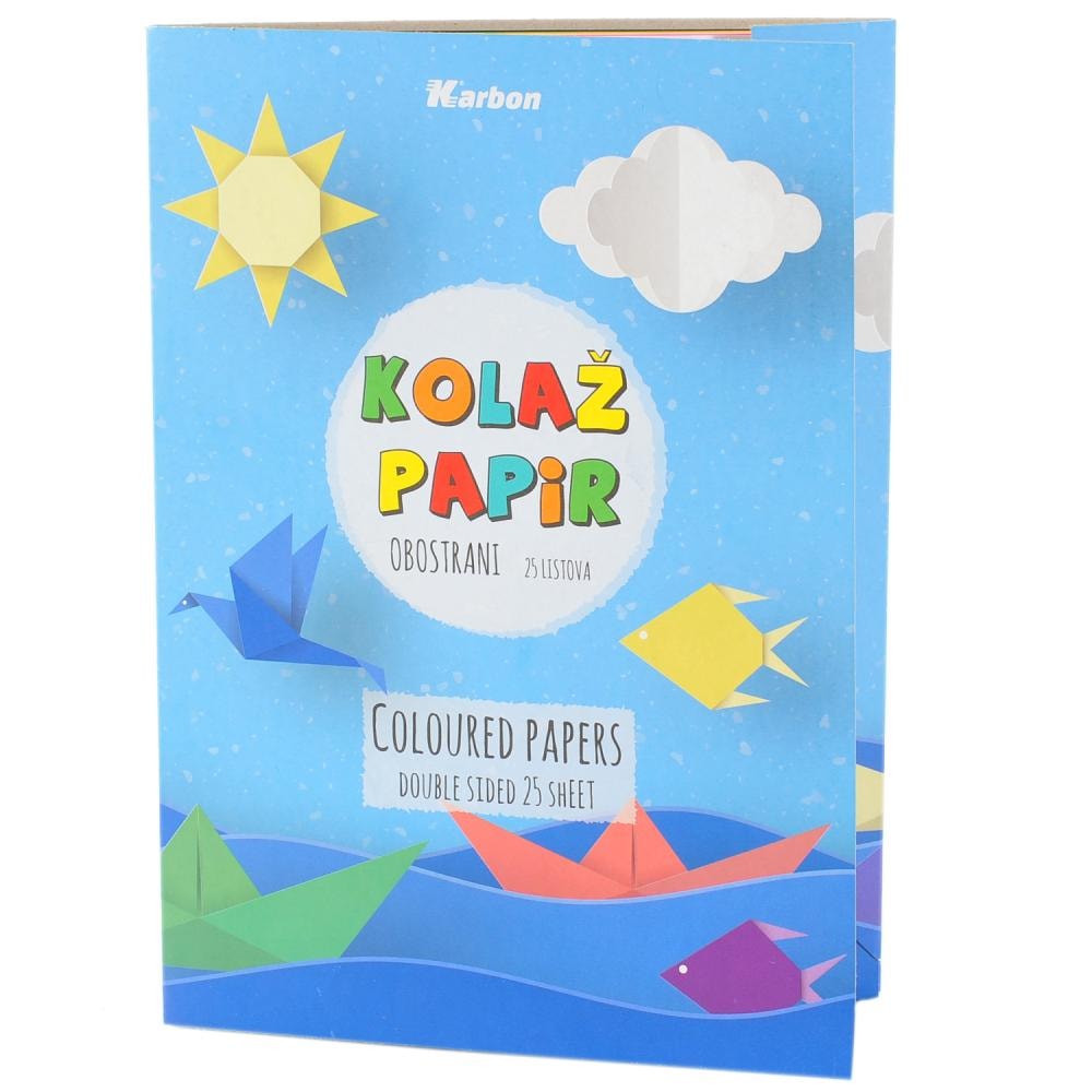 Kolaž papir pakiranje od 25 listova