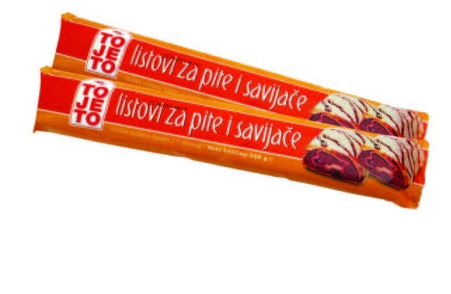 Tojeto listovi za pite i savijače 500 g