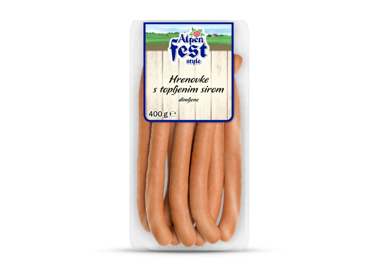 Hrenovke s topljenim sirom 400 g
