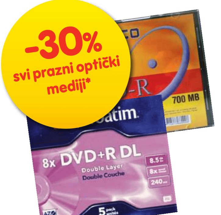 Svi prazni optički mediji