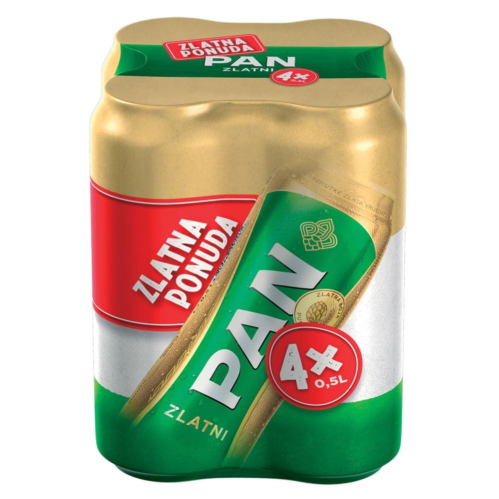 Pivo pan 4 x 0.5 L