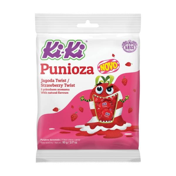 Bomboni punioza jagoda twist 90 g