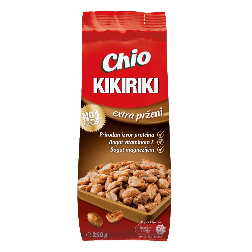 Kikiriki slani, suhoprženi, extra prženi 250g Chio