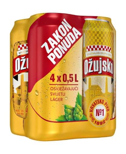 Pivo ožujsko 4x0,50L