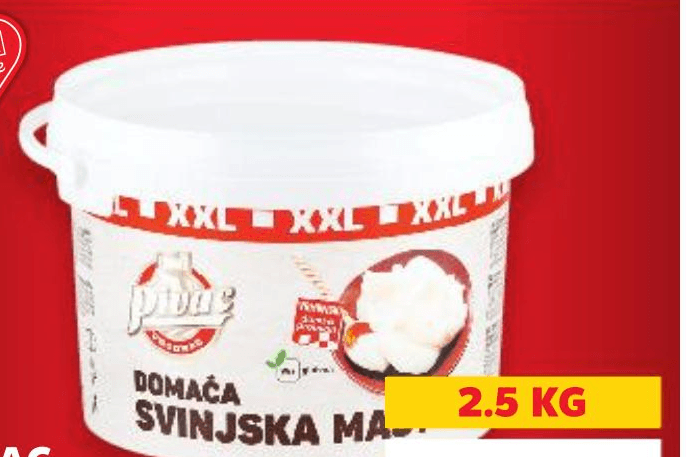 Svinjska mast 2.5 KG