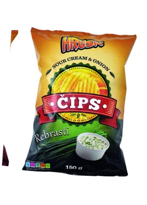 Čips rebrasti 150 g