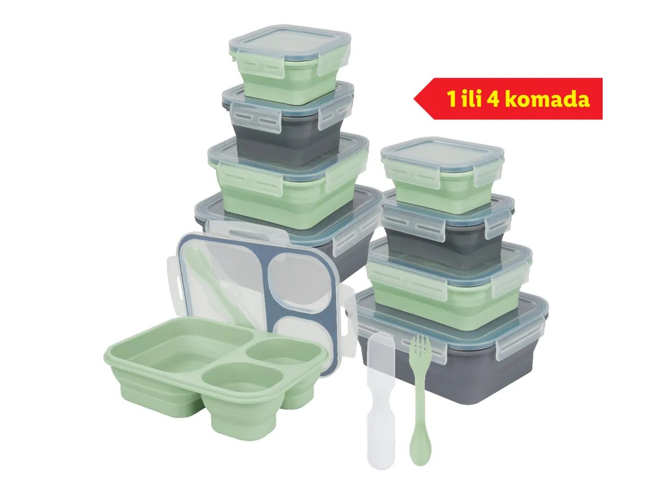 Sklopive kutije za namirnice 1 ili 4 komada