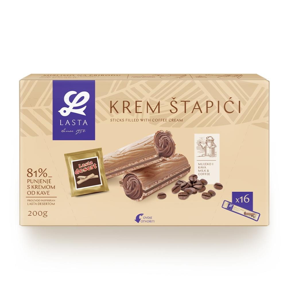 Vafl krem štapići 400g