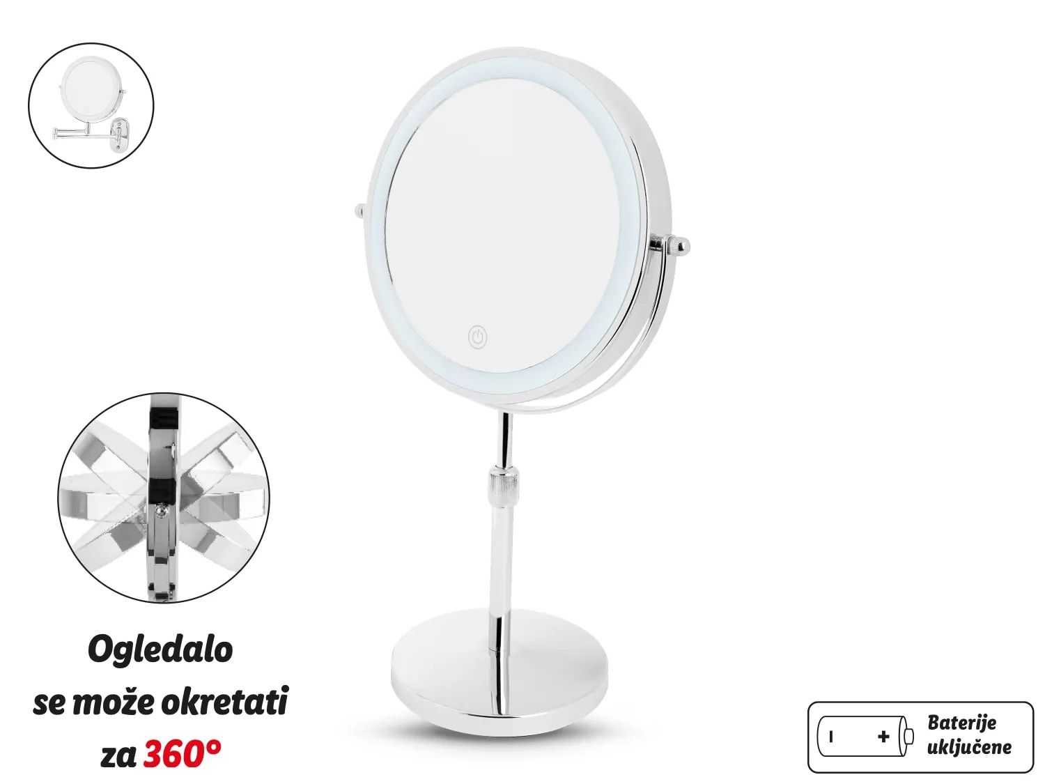 Led kozmetičko ogledalo