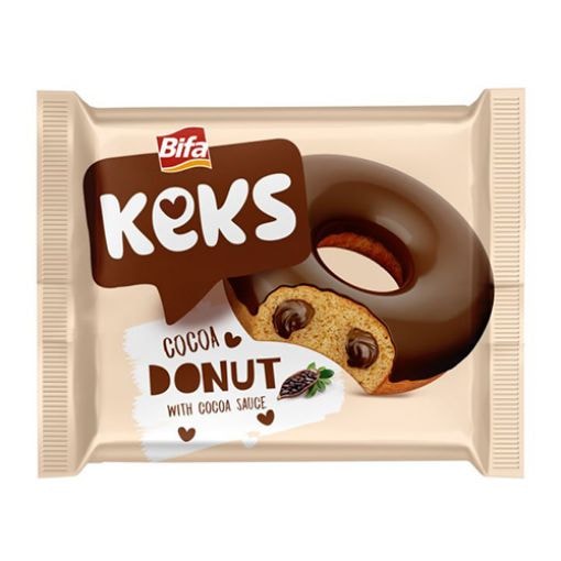 Donut s okusom i preljevom kakaa 40 g