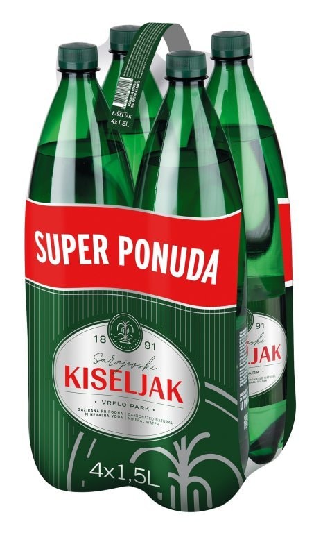 Gazirana mineralna voda 4x1,5l