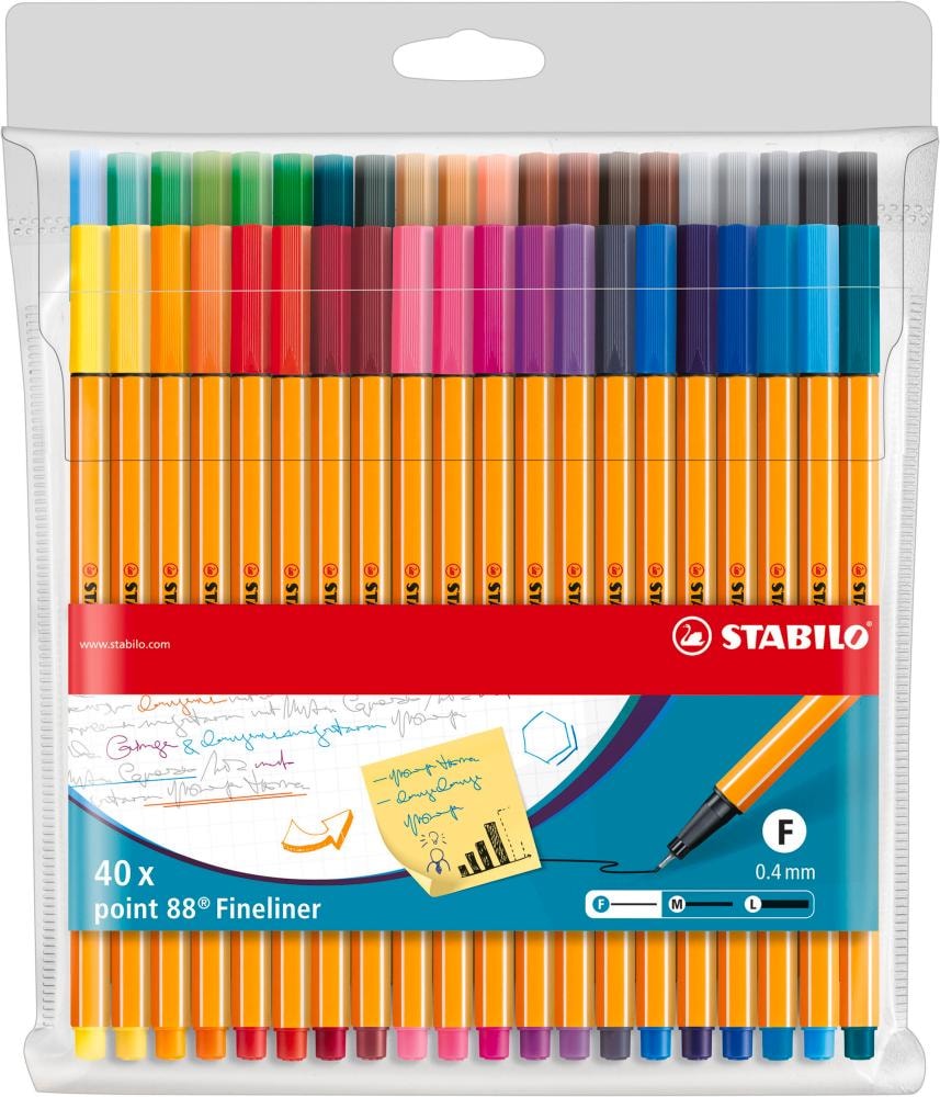 Point 88 fineliner pens