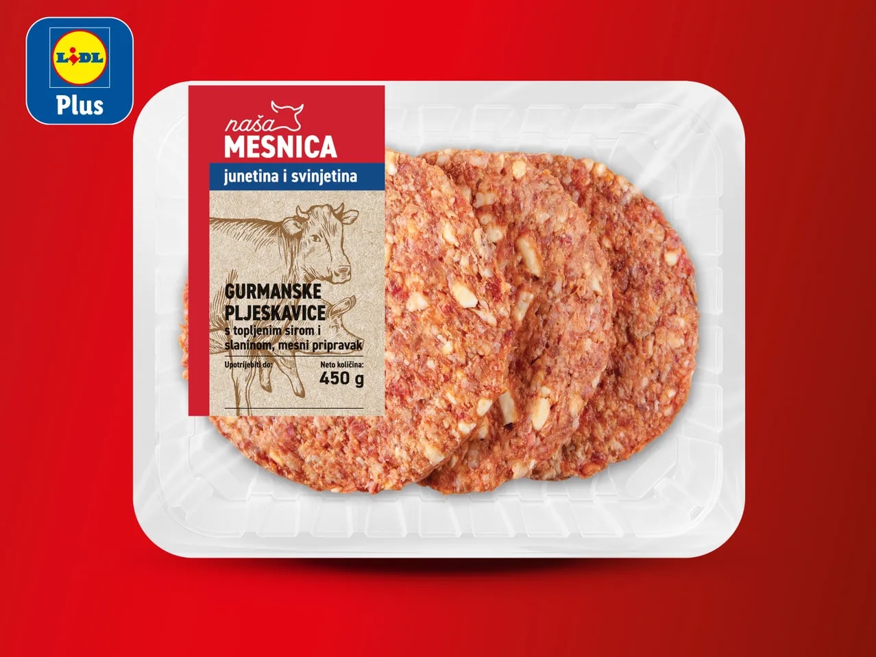 Svježa gurmanska pljeskavica 450 g