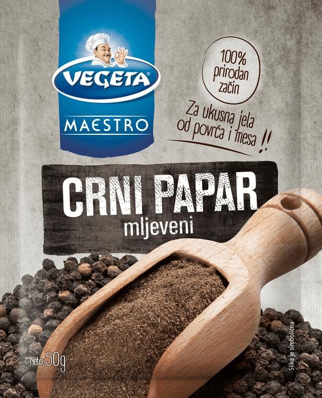 Vegeta maestro papar crni 15 g