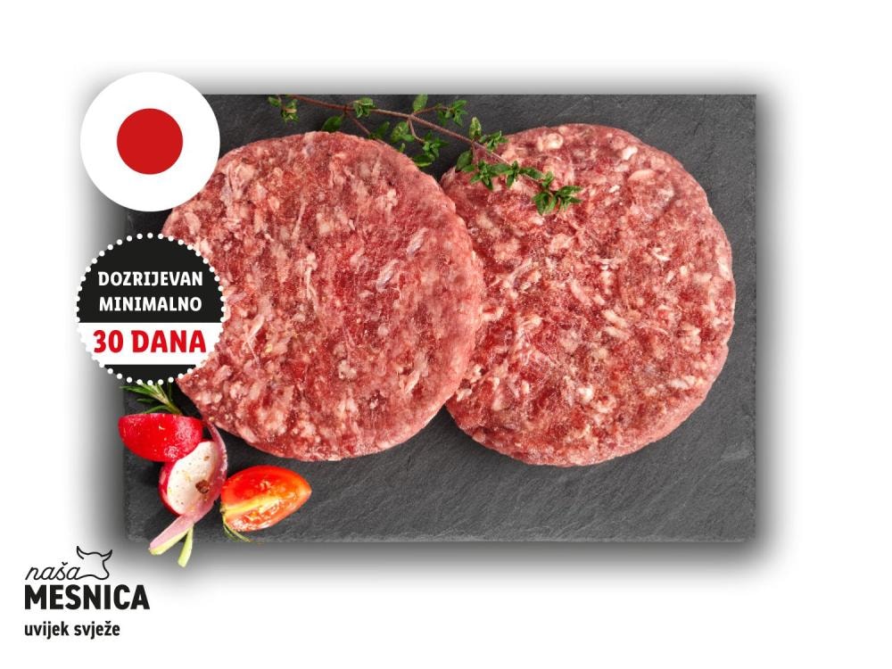 Svježi wagyu beef burger 250 g
