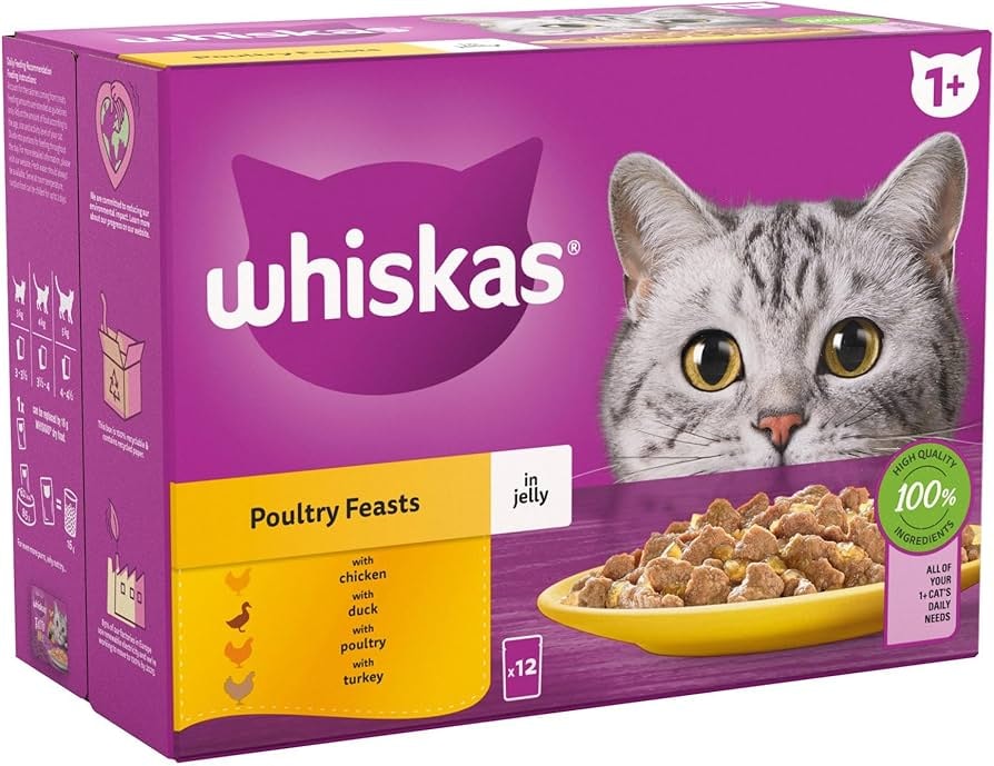 Whiskas poultry feasts 4x85 g