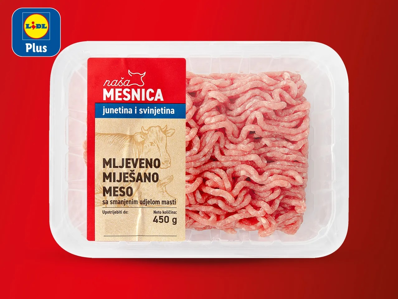 Svježe mljeveno miješano meso 450 g
