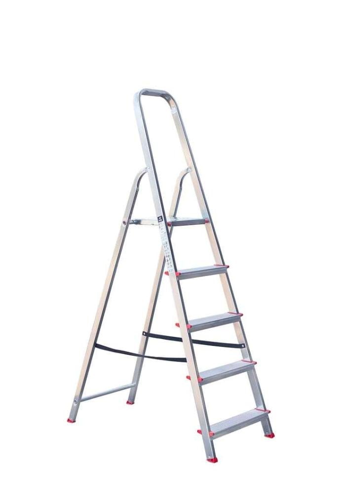 Ljestve aluminijske 4+1 gazište