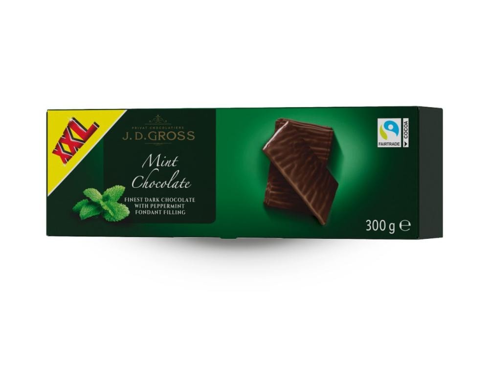 Čokoladni listići s mentom xxl 300 g