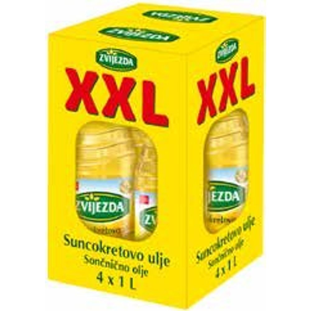 Suncokretovo ulje xxl 4 X 1 L Zvijezda