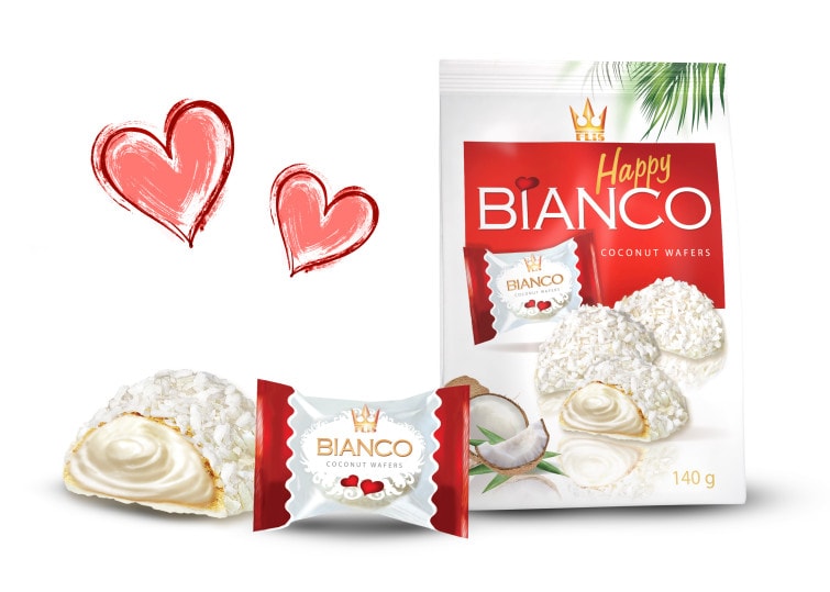 Praline happy bianco 140 g