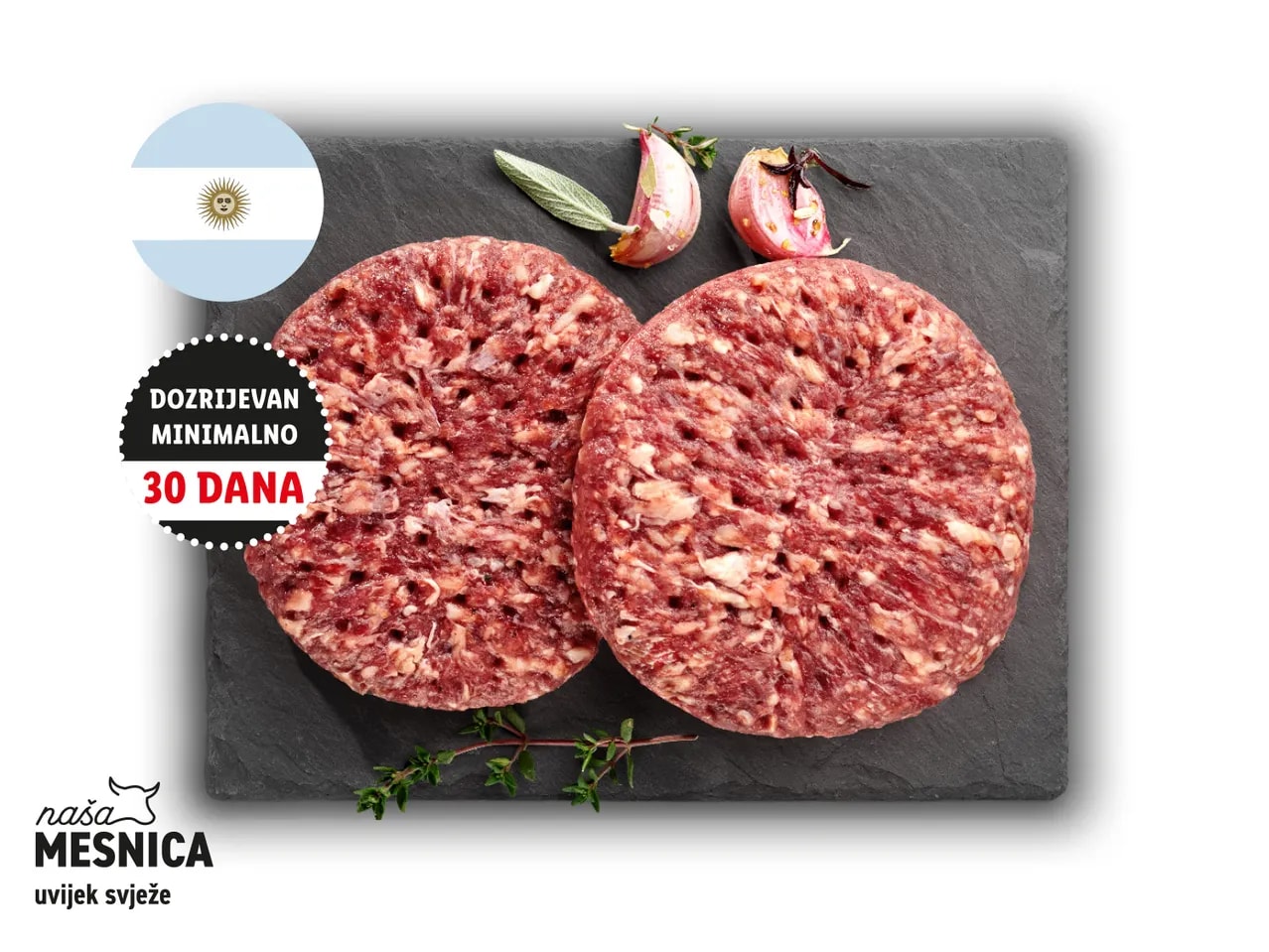 Svježi argentinski gurman burger 250 g