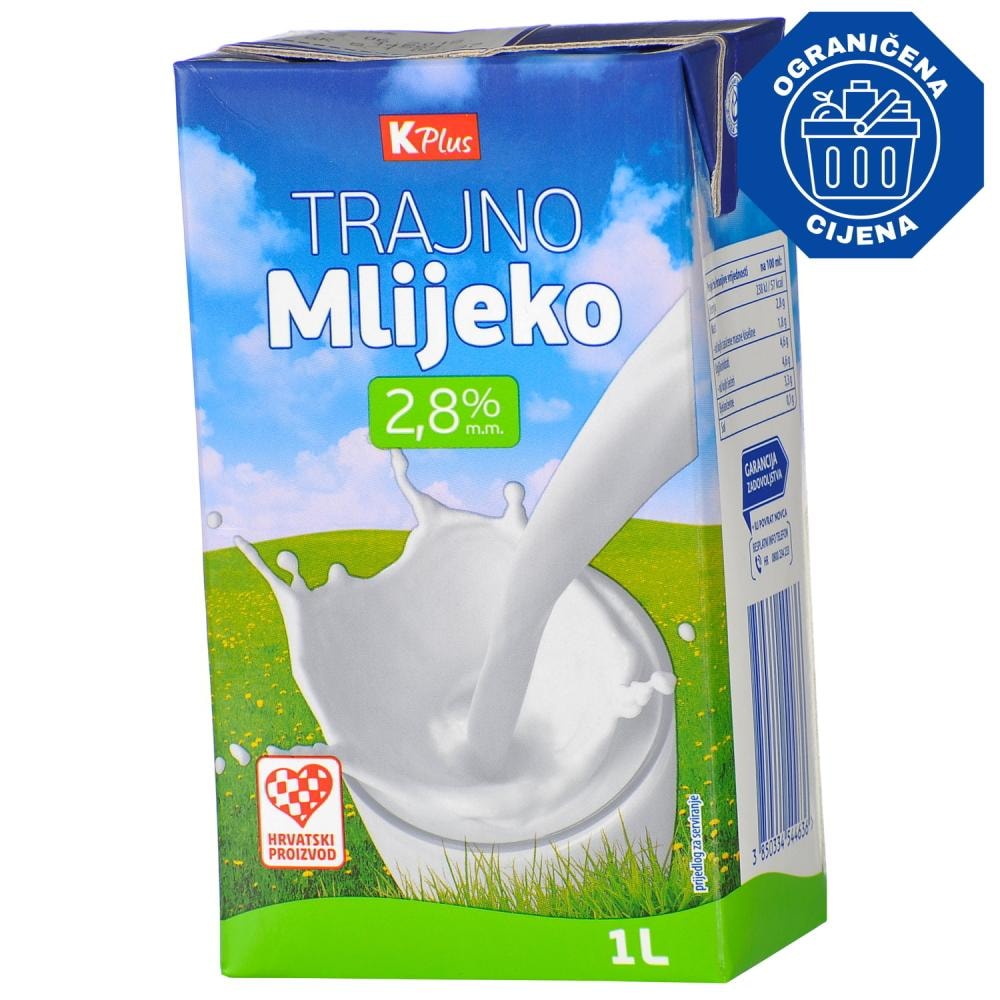 K plus trajno mlijeko 1l