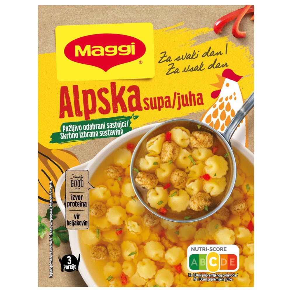 Maggi instant juha alpska 2 x 46 g Maggi
