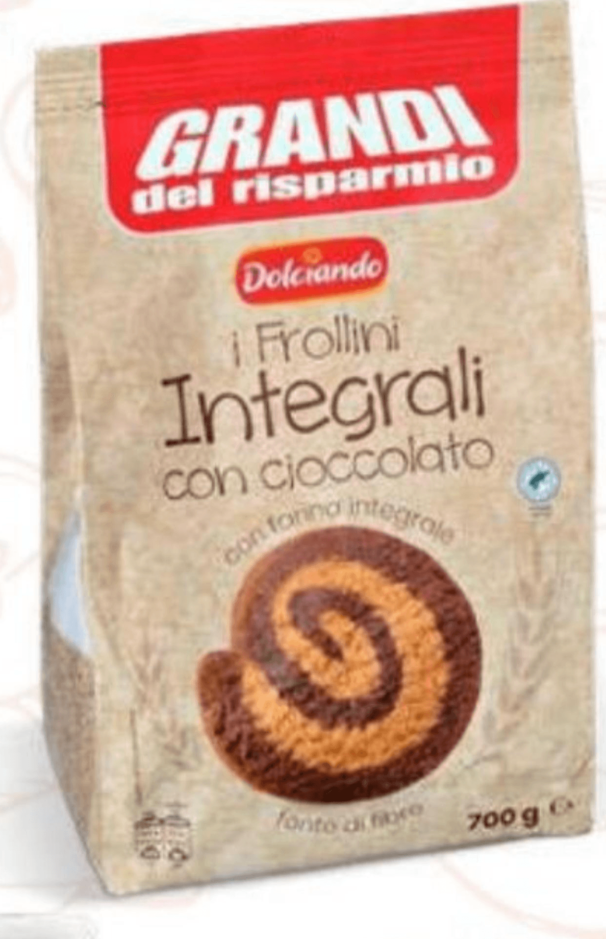 Integralni keksi s čokoladom 700 g