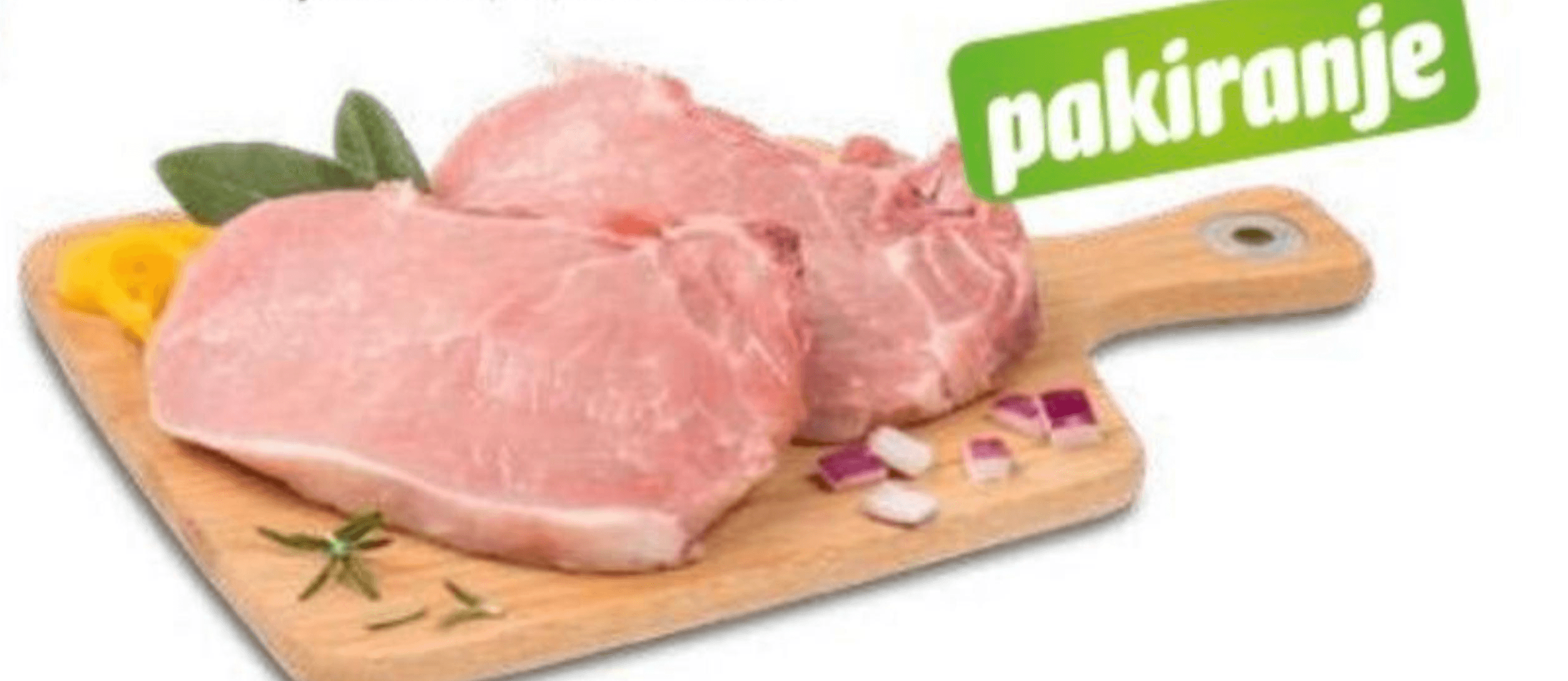 Svinjska slabina i leđa s kosti odrezak 600 g