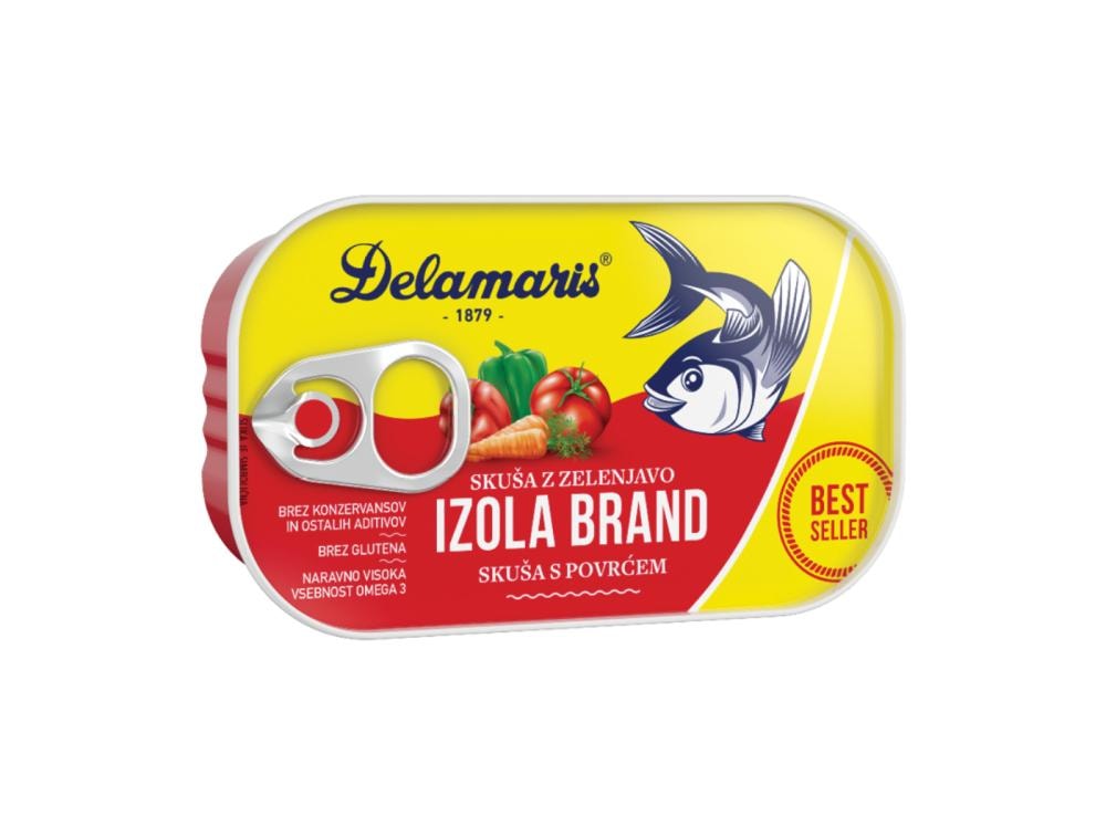 Delamaris skuša izola brand 125 g