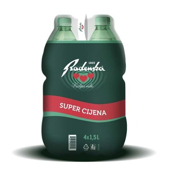 Mineralna gazirana voda 4x1,5 l