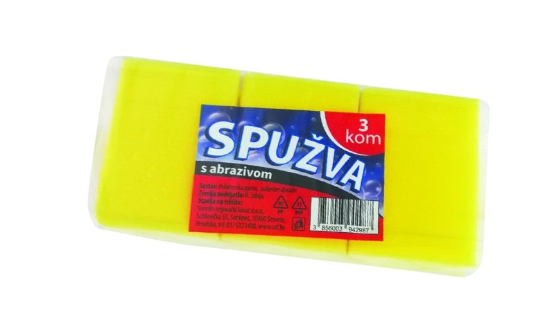 Spužvica za suđe s abrazivom 3 kom