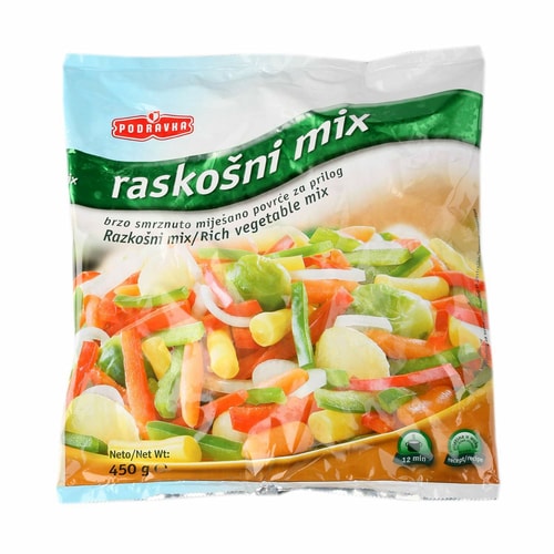 Smrznuto povrće podravka 450g, 400g