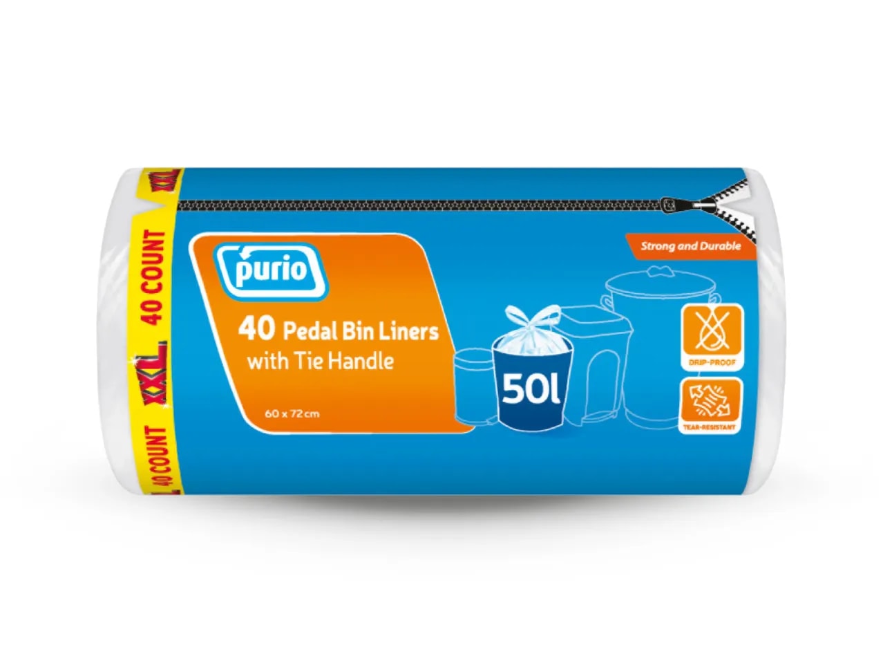 Vreće za smeće 50 L, 40 komada