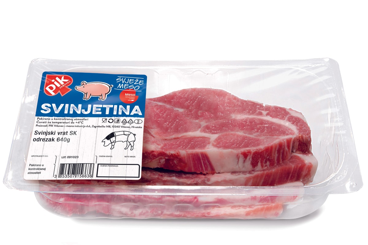Svinjski vrat 640g Pik Vrbovec