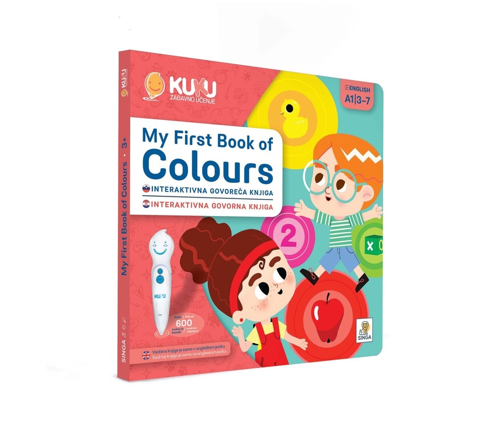 Interaktivna knjiga - my first book of colours