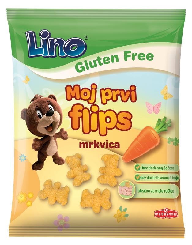 Moj prvi flips mrkvica 35 g Podravka