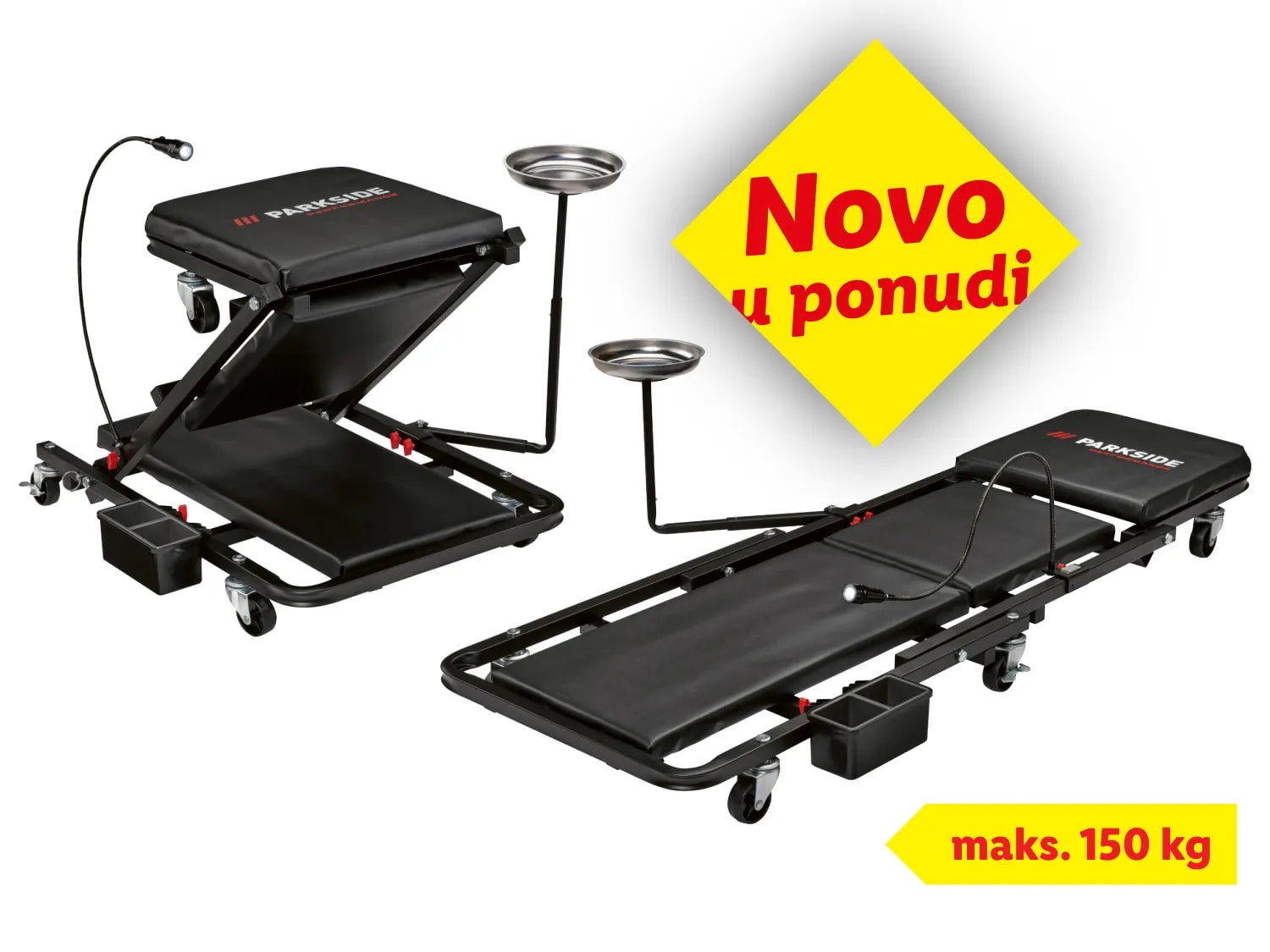 2 u 1 montažna daska s kotačićima Komad