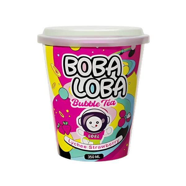 Strawberry & lychee napitak s boba perlicama 350 ml