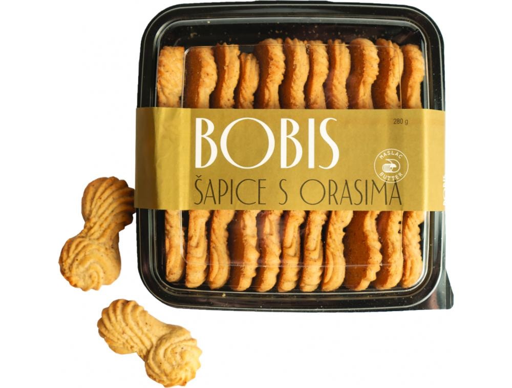 Bobis šapice s orasima 280 g