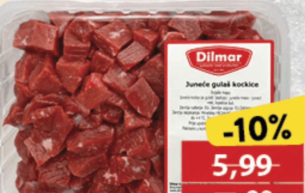 Juneće gulaš kocke 400g