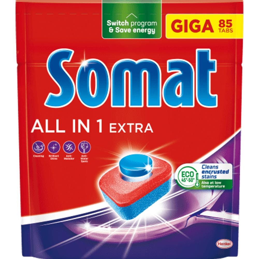 All in 1 extra tablete za strojno pranje posuđa 55 kom