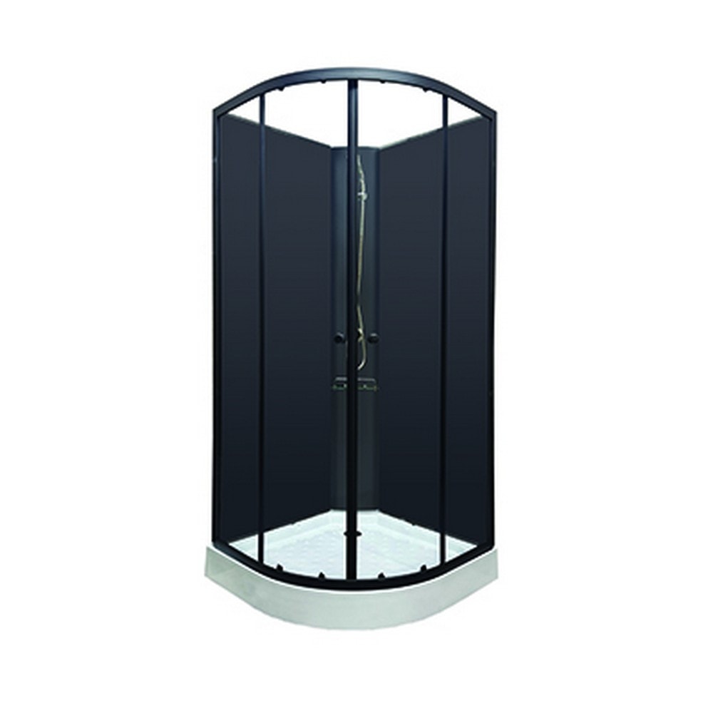 Tuš kabina s kadom eva black 90 x 90 x 205 cm