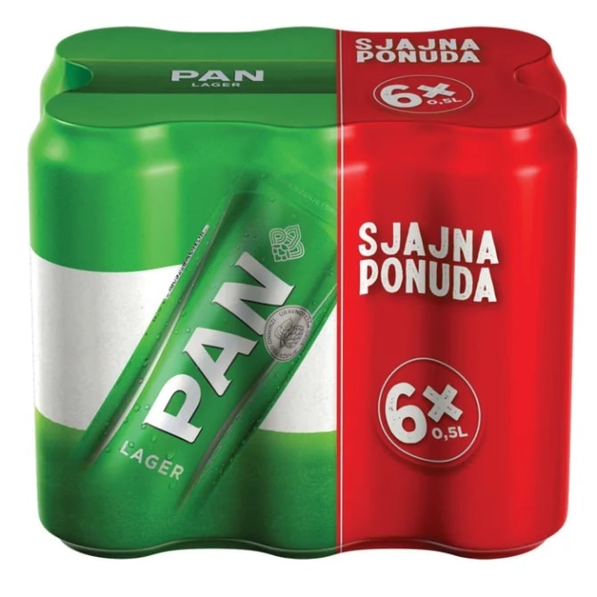Pivo pan 6 x 0.5 L