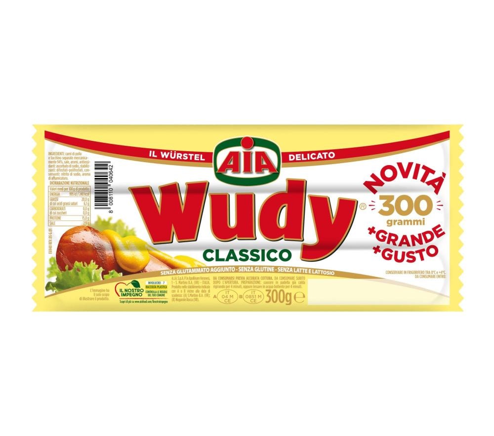 Hrenovke wudy snack classico 125 g