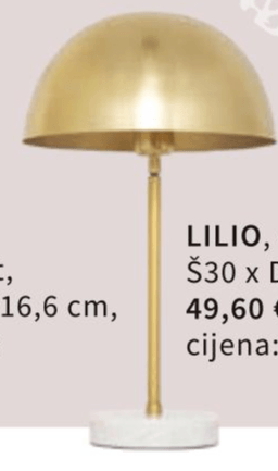 Lilio, stolna svjetiljka