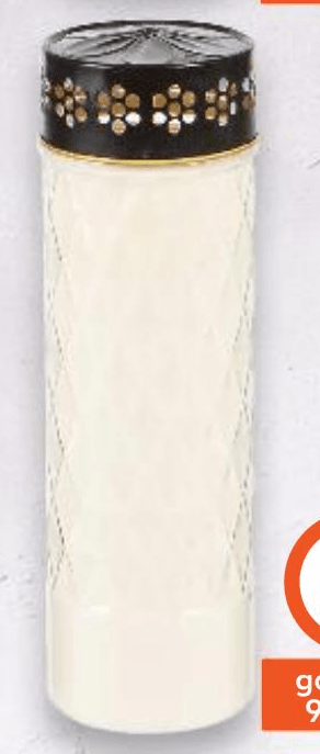 Nadgrobni lampion punjenje cca. 600 g, visina cca. 24,8 cm