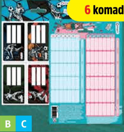 Naljepnice 6 komada
